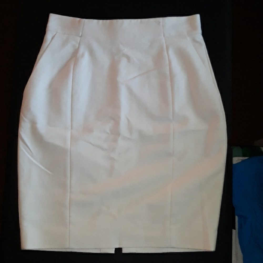 H&M White Pencil Skirt